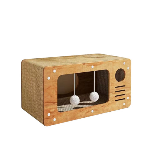 2 In 1 Cat Scratching Board Spacious Kitten Scratcher Box Lounge Bed Sturdy Cat House, Style: Two Layer - The Zoo Mart