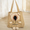 Portable Outing Cat Bag Exposed Shoulder Canvas Bag Small Dog Pet Bag - The Zoo Mart