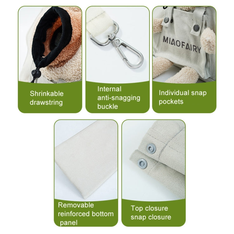 Portable Outing Cat Bag Exposed Shoulder Canvas Bag Small Dog Pet Bag - The Zoo Mart