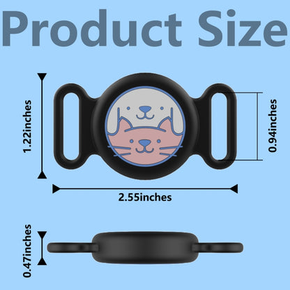 For AirTag Pet Collar Locator Silicone Life Waterproof Protective Case - The Zoo Mart