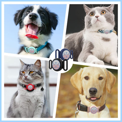 For AirTag Pet Collar Locator Silicone Life Waterproof Protective Case - The Zoo Mart