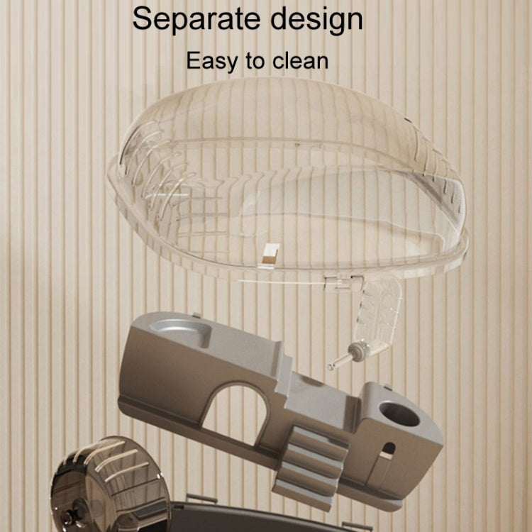 Panoramic Transparent Multi-Functional Large Space Hamster Cage, Style - The Zoo Mart