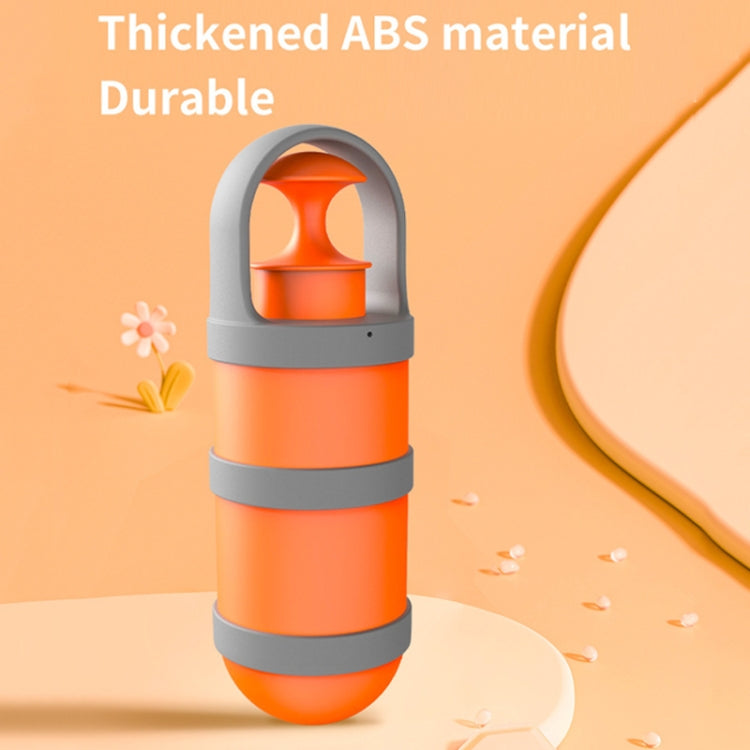 Pet Outing Portable Poop Scooper Dog Feces 6 Claws Pick Up Tools(Orange)