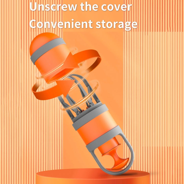 Pet Outing Portable Poop Scooper Dog Feces 6 Claws Pick Up Tools(Orange) - The Zoo Mart