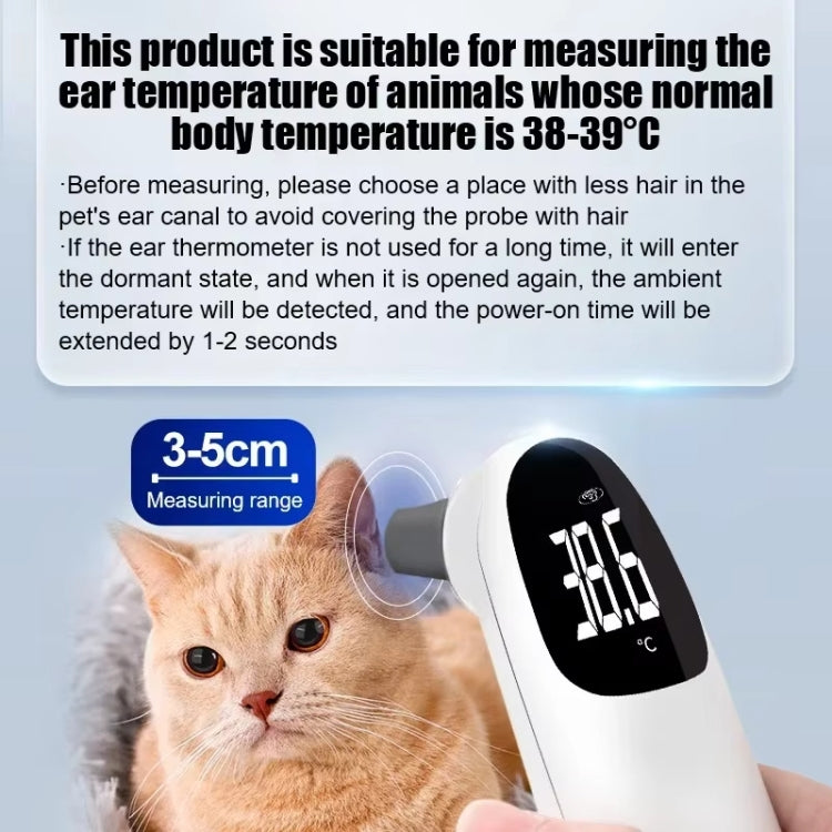 ELOFS EF-07 Pet Dog Cat Ear Digital Thermometer Accurate Infrared Measuring Animal Thermometer - The Zoo Mart