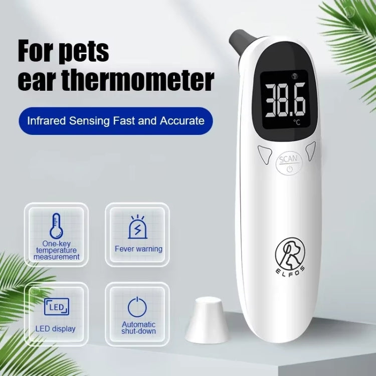 ELOFS EF-07 Pet Dog Cat Ear Digital Thermometer Accurate Infrared Measuring Animal Thermometer - The Zoo Mart