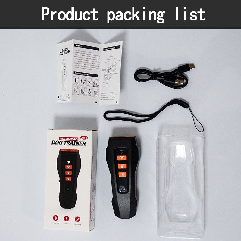 Anti Barking Device for Dogs, Ultrasonic Dog Bark Deterrent, Dog Bark Deterrent Devices, Best Anti-Barking Device, 3 Modes & LED Light Portable Indoor & Outdoor - The Zoo Mart