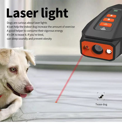 Anti Barking Device for Dogs, Ultrasonic Dog Bark Deterrent, Dog Bark Deterrent Devices, Best Anti-Barking Device, 3 Modes & LED Light Portable Indoor & Outdoor - The Zoo Mart