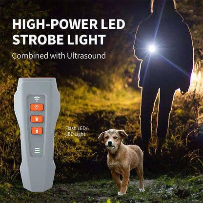 Anti Barking Device for Dogs, Ultrasonic Dog Bark Deterrent, Dog Bark Deterrent Devices, Best Anti-Barking Device, 3 Modes & LED Light Portable Indoor & Outdoor - The Zoo Mart