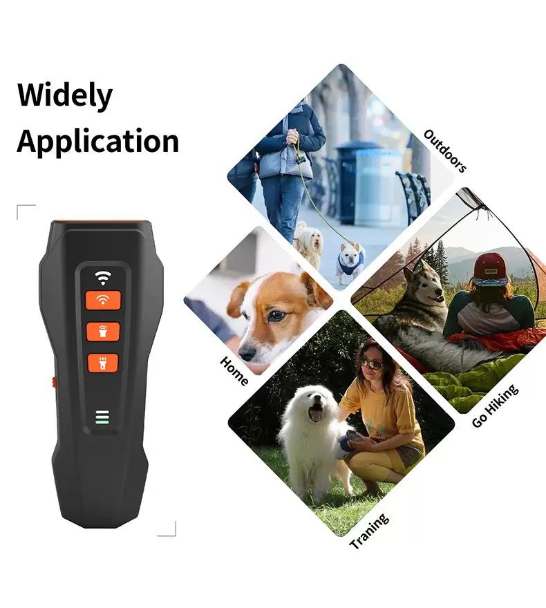 Anti Barking Device for Dogs, Ultrasonic Dog Bark Deterrent, Dog Bark Deterrent Devices, Best Anti-Barking Device, 3 Modes & LED Light Portable Indoor & Outdoor - The Zoo Mart