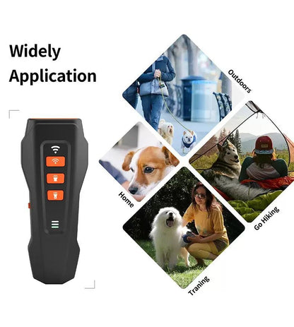 Anti Barking Device for Dogs, Ultrasonic Dog Bark Deterrent, Dog Bark Deterrent Devices, Best Anti-Barking Device, 3 Modes & LED Light Portable Indoor & Outdoor - The Zoo Mart