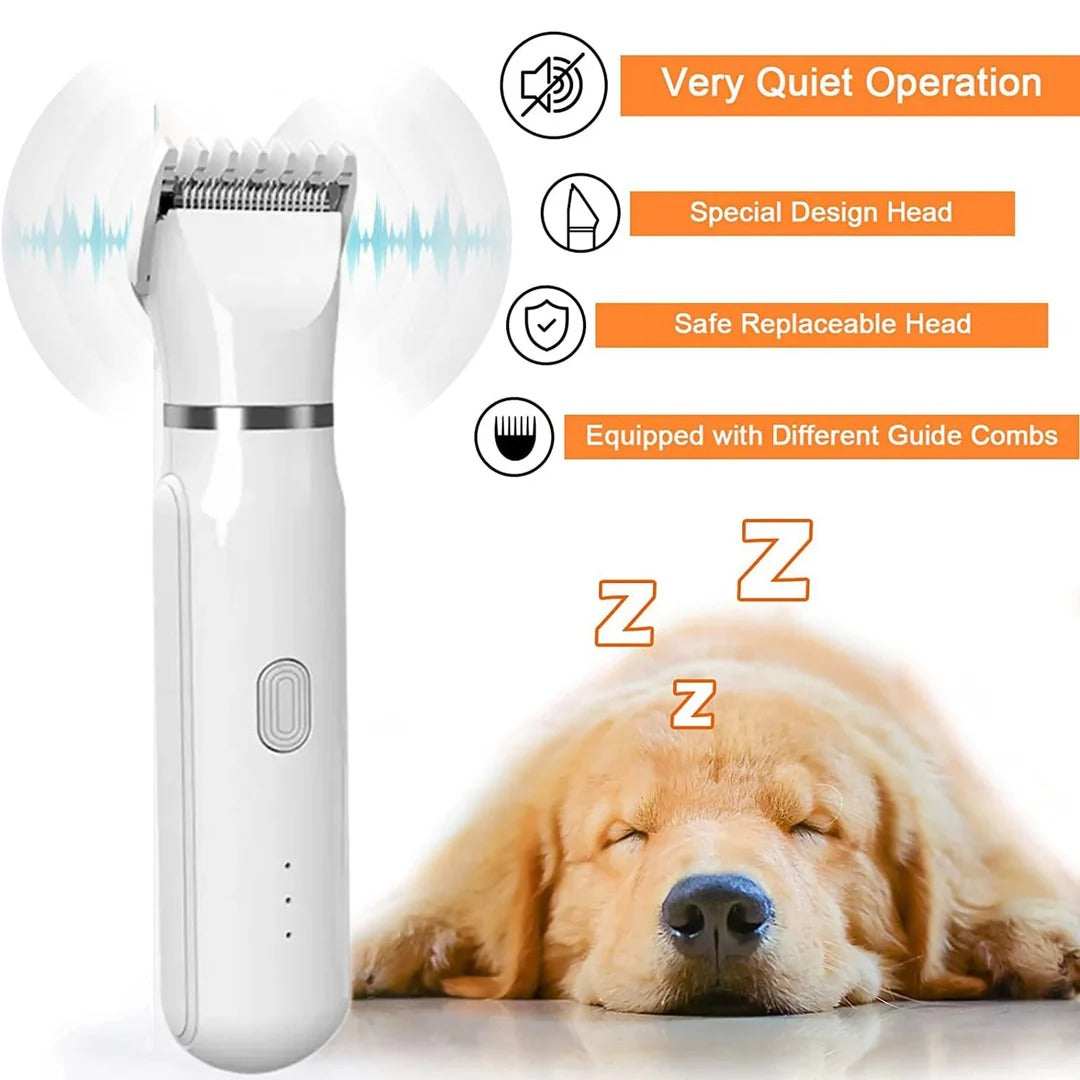 4 IN 1 Grooming Kit Electric Trimmer Rechargeable Clipper - The Zoo Mart