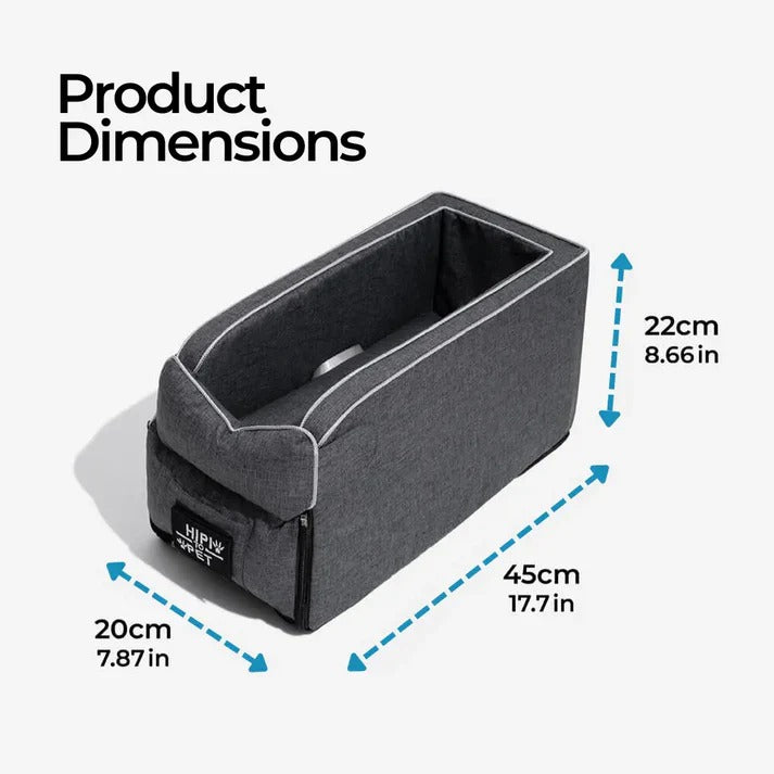 Portable Dog Car Seat – Safe & Cozy - The Zoo Mart