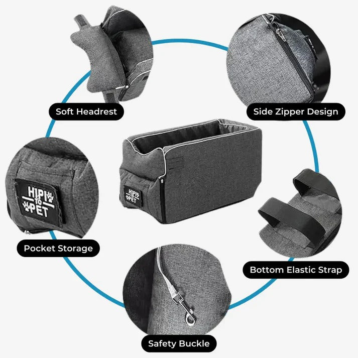 Portable Dog Car Seat – Safe & Cozy