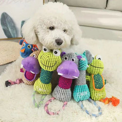 Chew crew Animal Toys For Dog