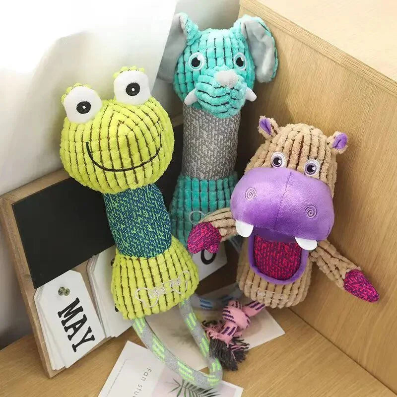 Chew crew Animal Toys For Dog