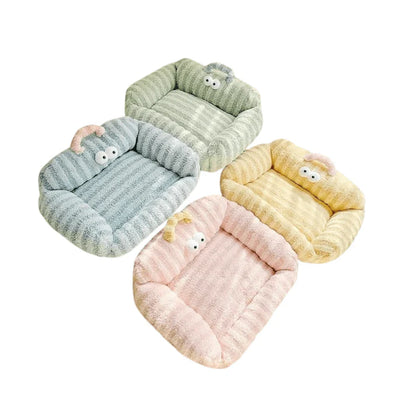 Big Eye Cozy Striped Pet Bed - The Zoo Mart