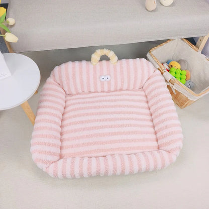 Big Eye Cozy Striped Pet Bed - The Zoo Mart