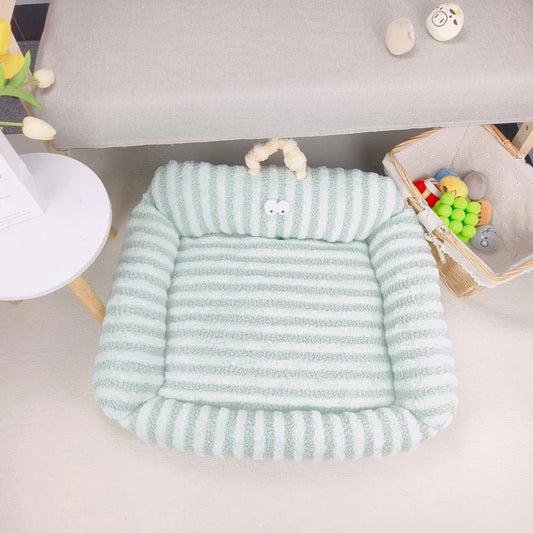 Big Eye Cozy Striped Pet Bed - The Zoo Mart
