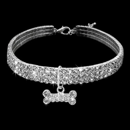 Bling Bone Rhinestone Collar - The Zoo Mart