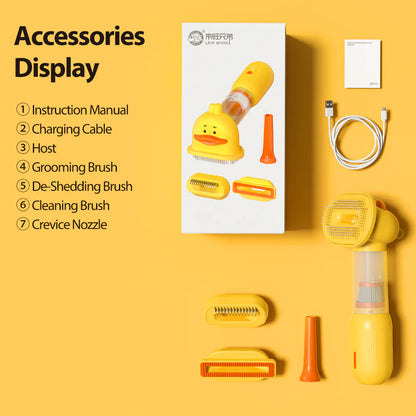 4-in-1 Pet Grooming & Cleaning Kit - Adorable Duck Design for Hassle-Free Pet Care - The Zoo Mart