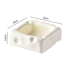 Cute Ceramic Pet Bowl with Cheese Shape