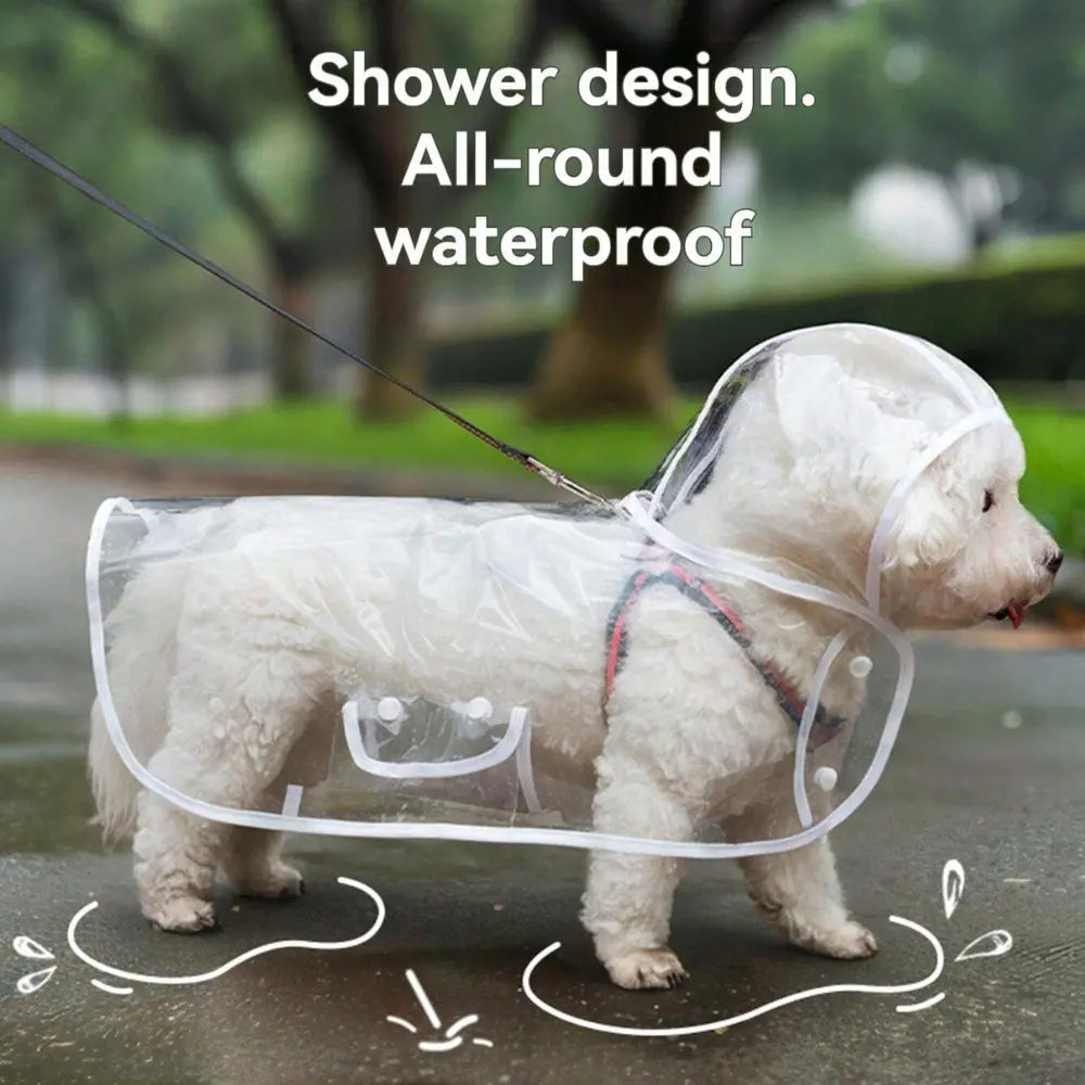 Transparent Dog Raincoat - The Zoo Mart