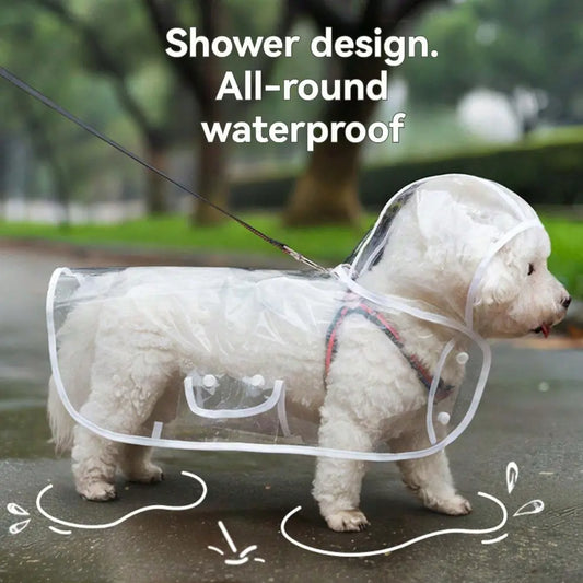 Transparent Dog Raincoat - The Zoo Mart