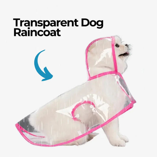 Transparent Dog Raincoat - The Zoo Mart