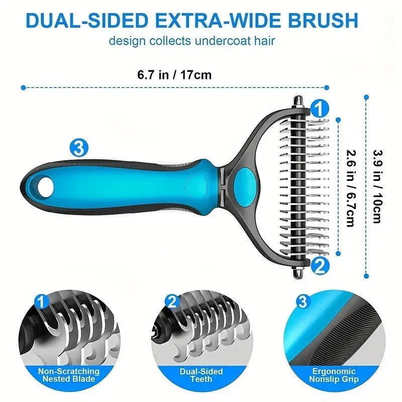 Double-Sided Grooming Brush
