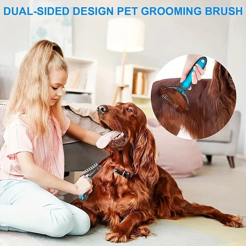 Double-Sided Grooming Brush - The Zoo Mart