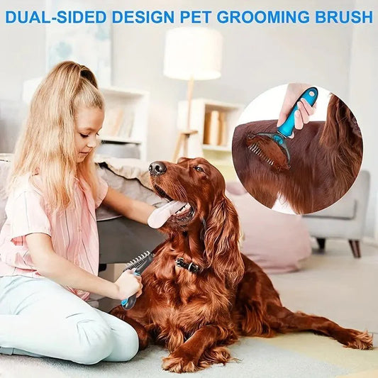Double-Sided Grooming Brush - The Zoo Mart