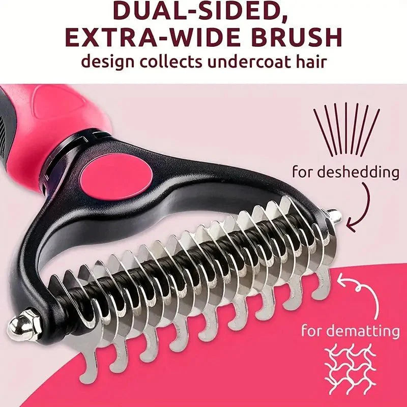 Double-Sided Grooming Brush - The Zoo Mart
