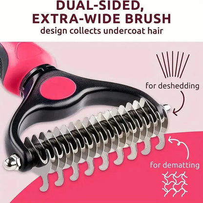 Double-Sided Grooming Brush - The Zoo Mart