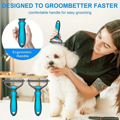 Double-Sided Grooming Brush - The Zoo Mart