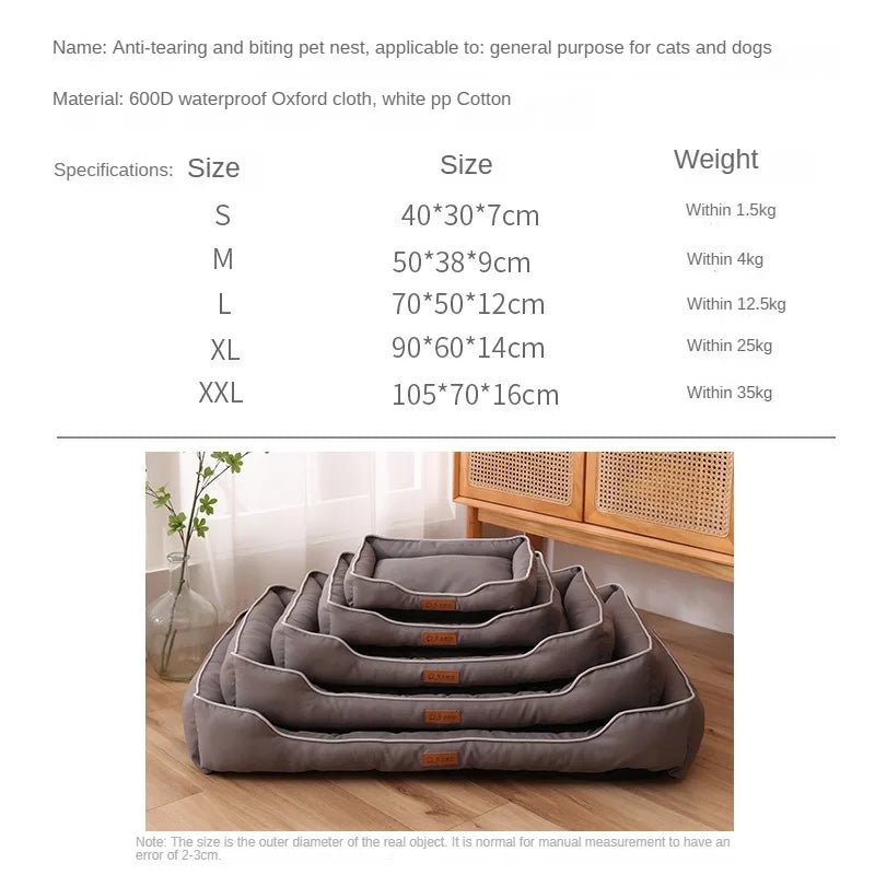 Bite-Resistant Pet Bed