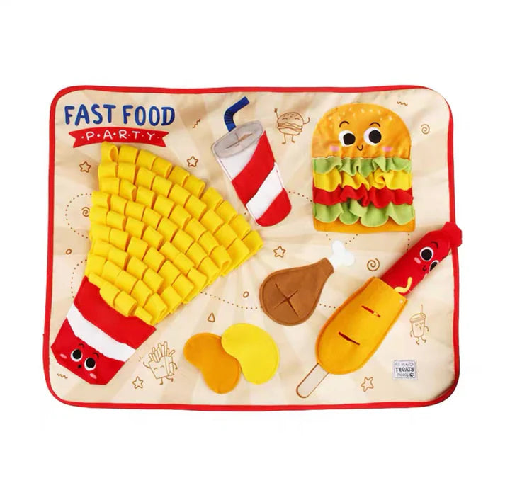 Fast Food party snuffle mat - The Zoo Mart
