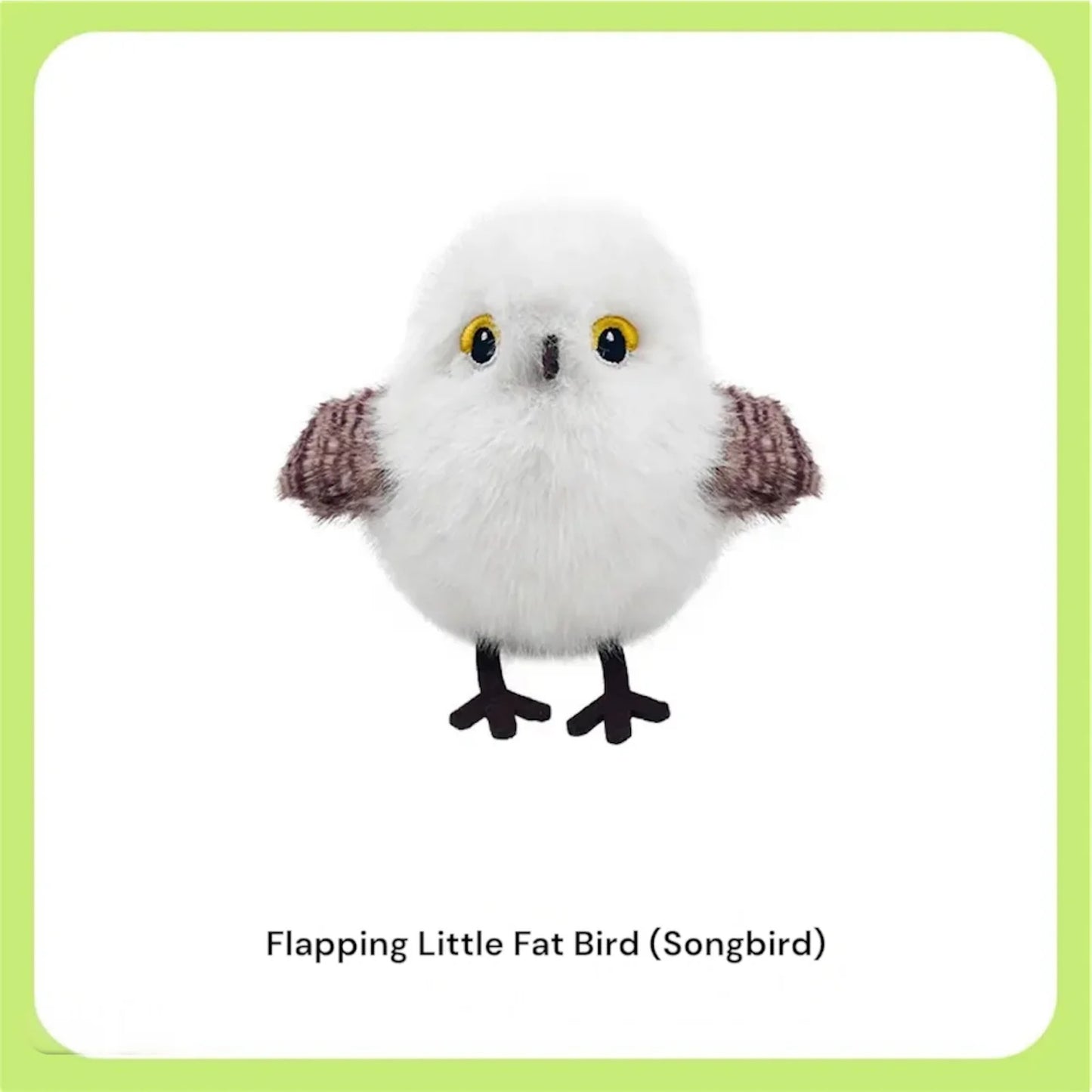 Flapping Little Fat Bird Interactive Cat Toy – Touch-Activated Flying Bird with Realistic Wing Motion