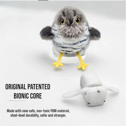 Flapping Little Fat Bird Interactive Cat Toy – Touch-Activated Flying Bird with Realistic Wing Motion