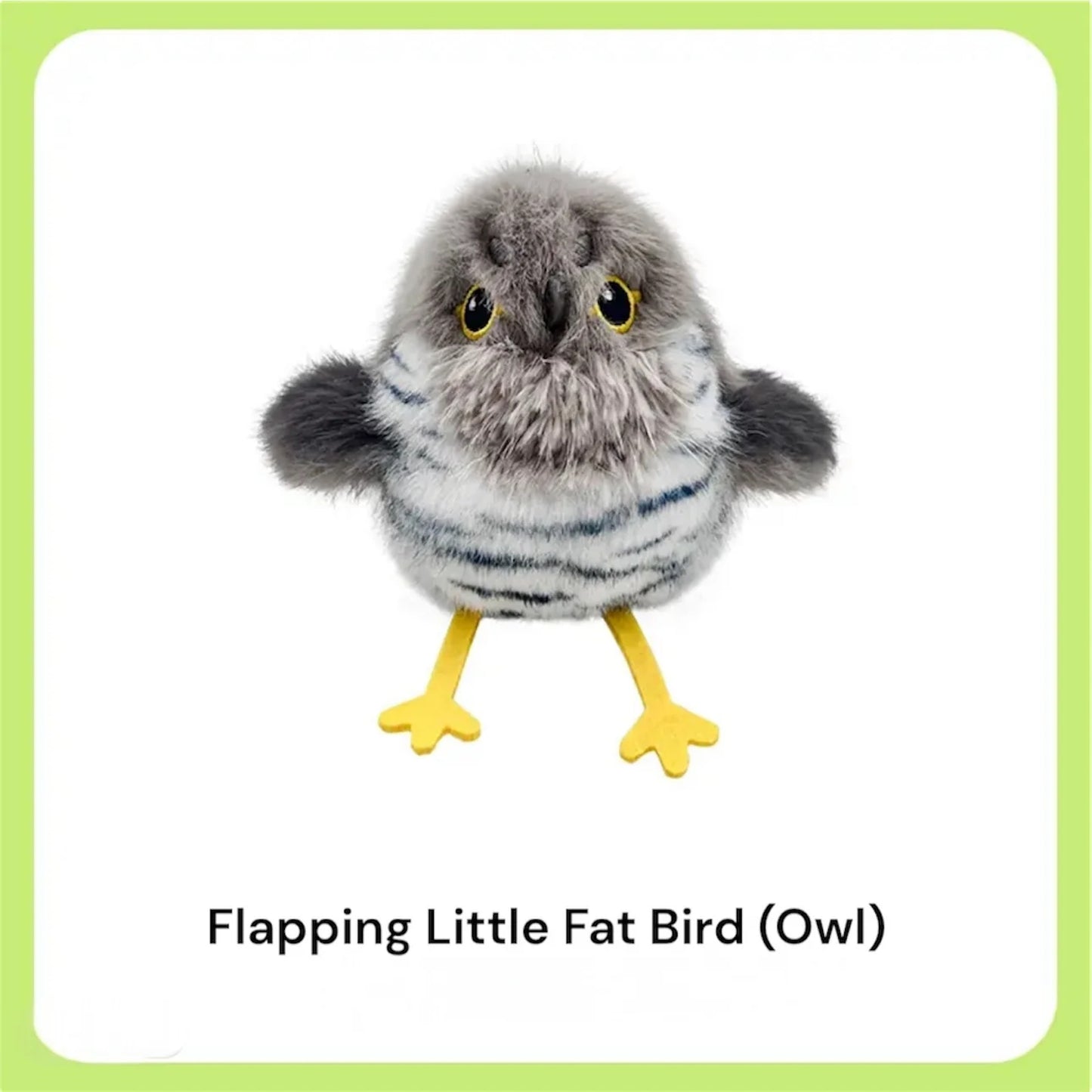 Flapping Little Fat Bird Interactive Cat Toy – Touch-Activated Flying Bird with Realistic Wing Motion