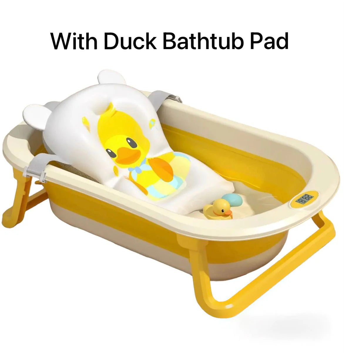 Folding Duck Pet BathTub temperature sensor