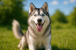 Happy husy Dog
