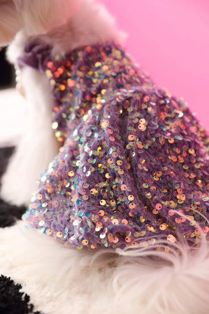 Luxurious Velvet Glitter Camisole Dress - The Zoo Mart