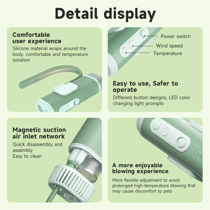 Neck Hanging Pet Hair Dryer - The Zoo Mart