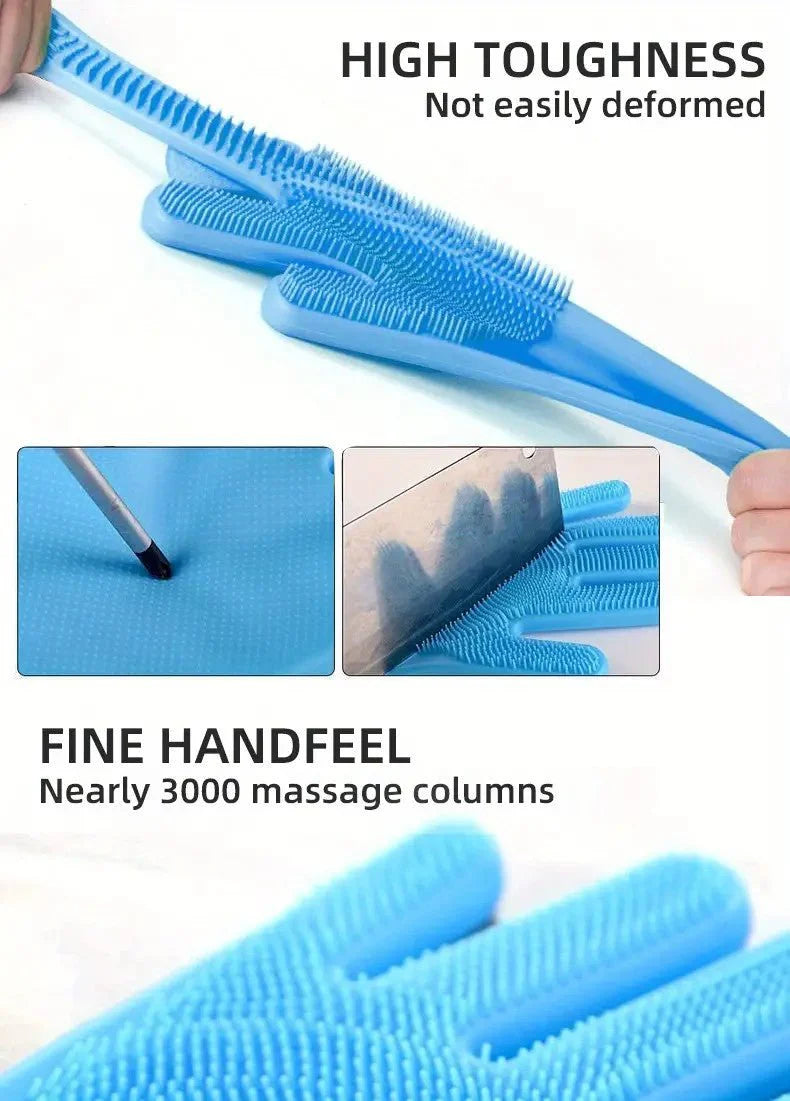 Bathing Gloves Extra Long Gentle