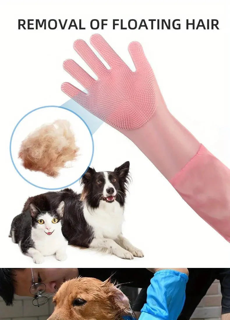 Bathing Gloves Extra Long Gentle - The Zoo Mart