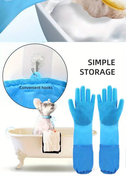 Bathing Gloves Extra Long Gentle - The Zoo Mart