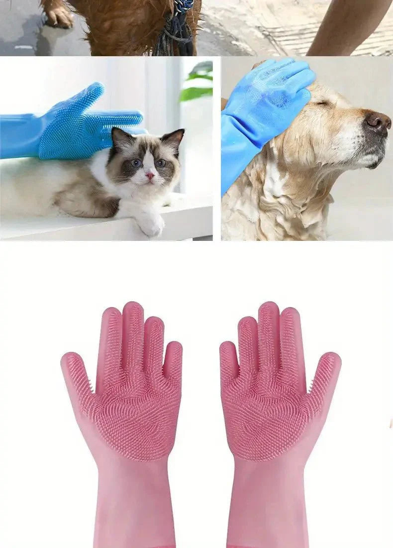 Bathing Gloves Extra Long Gentle