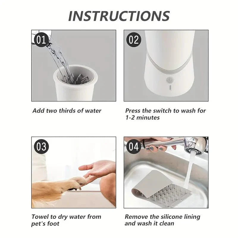 One-Button Electric Paw Cleaner - The Zoo Mart