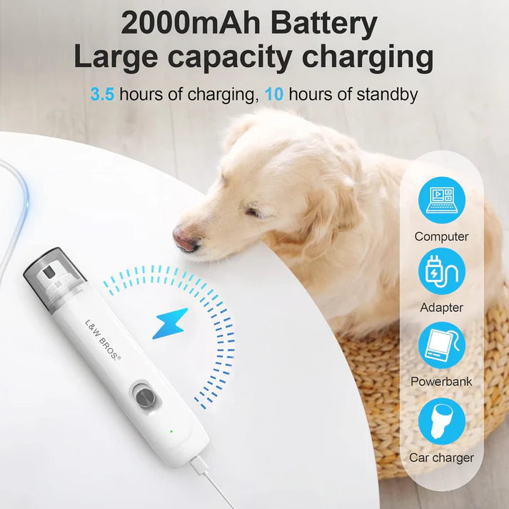 Rechargeable Nail Grinder Low-Noise - The Zoo Mart